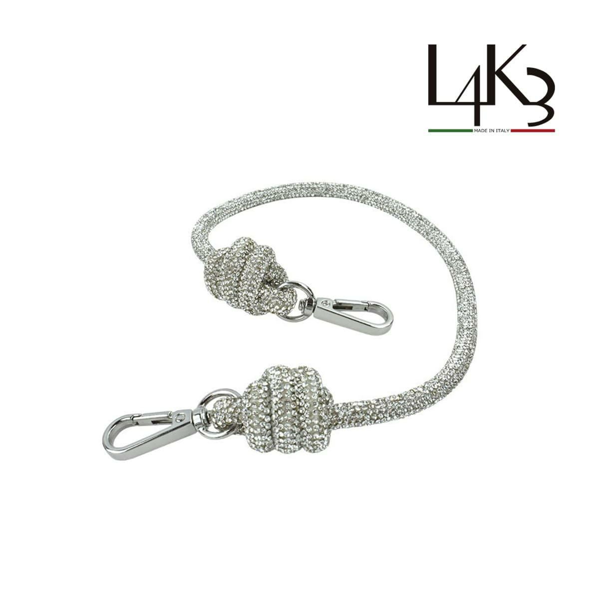 レーク キーホルダー サイドロープ ボストン マイクログリッター シルバー イタリア製 L4K3 siderope-boston 