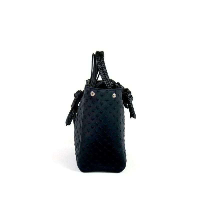 レーク バッグ クリートトートミニ ブラック イタリア製 L4K3 tom-1000　4