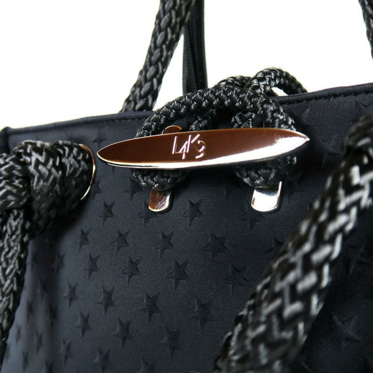 レーク バッグ クリートトートミニ ブラック イタリア製 L4K3 tom-1000　8