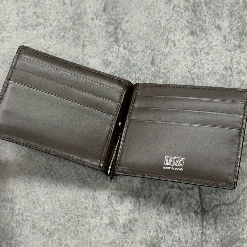 レザック クロコダイル マネークリップ (札ばさみ) ネイビー 国産(日本製) LE'SAC 8178sp