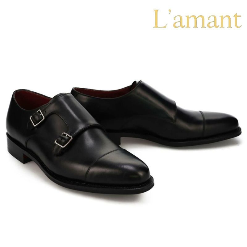 ラマン メンズ ドレスシューズ ダブルモンク L'amant la203