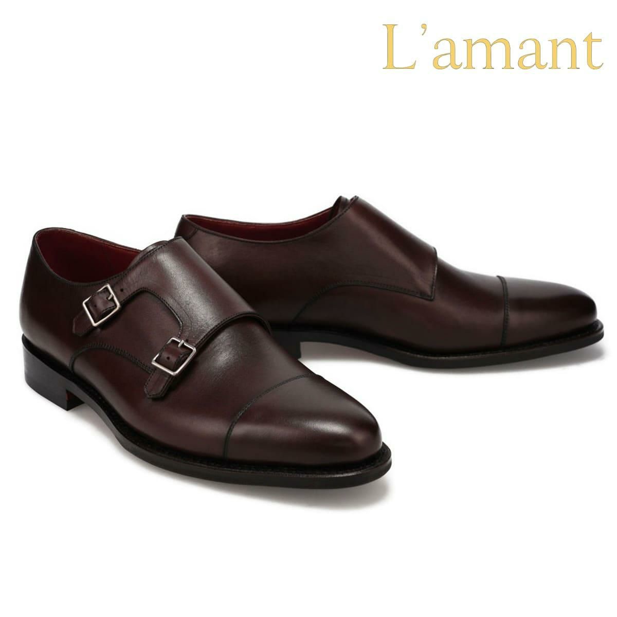  ラマン メンズ ドレスシューズ ダブルモンク L'amant la203