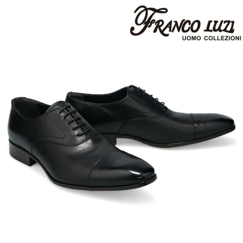 フランコルッチ メンズ ドレスシューズ 内羽根ストレートチップ 日本製 FRANCO LUZI 551