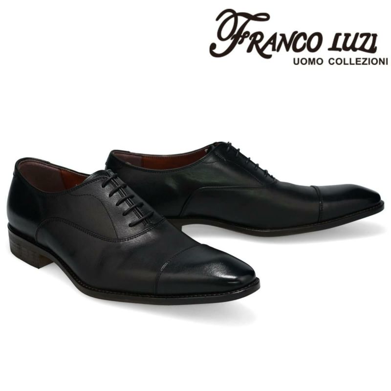 フランコルッチ メンズ ドレスシューズ 内羽根ストレートチップ 日本製 FRANCO LUZI 1074