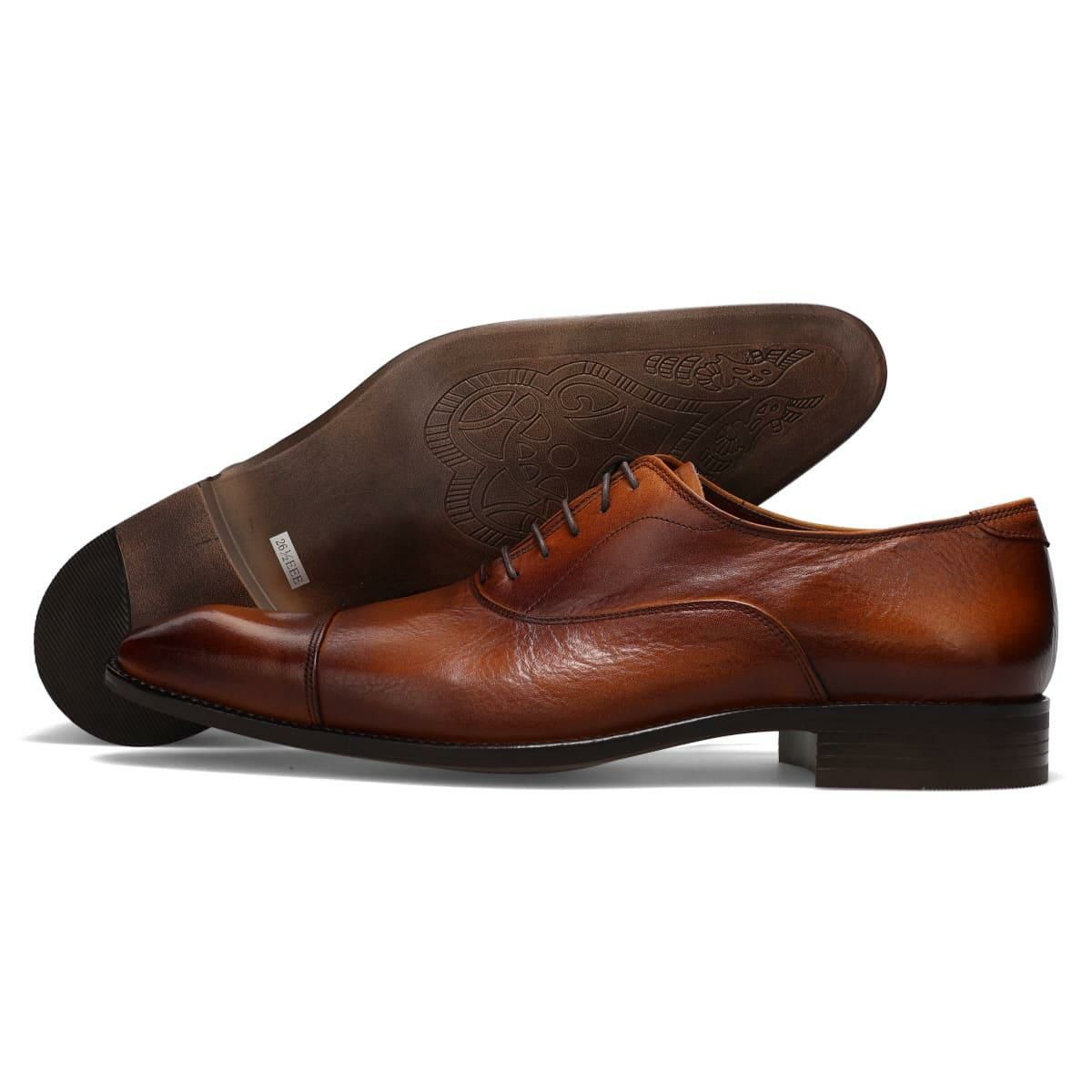 フランコルッチ メンズ ドレスシューズ 内羽根ストレートチップ 日本製 FRANCO LUZI 1074