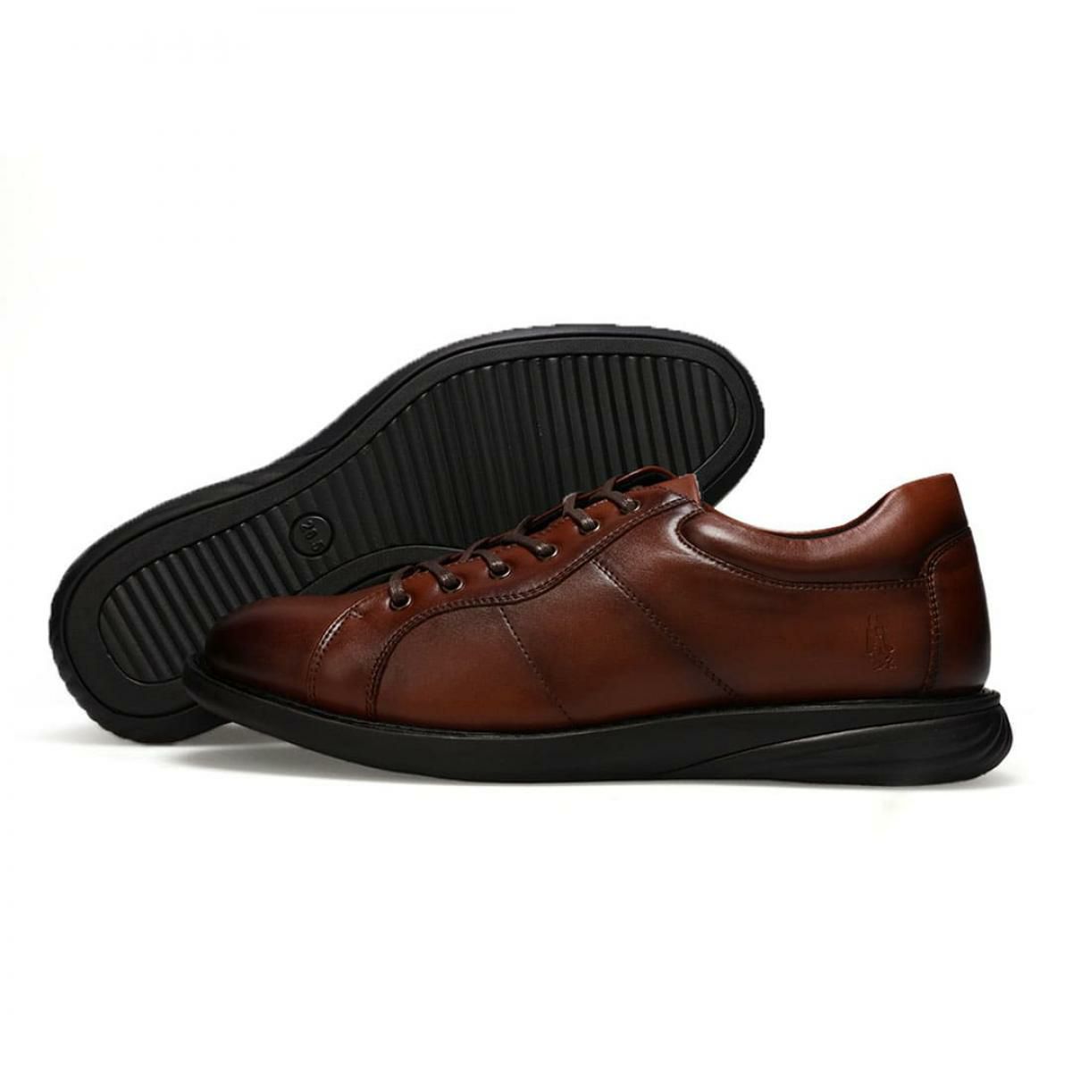 ハッシュパピー メンズ カジュアルシューズ レザースニーカー Hush Puppies m-7129t