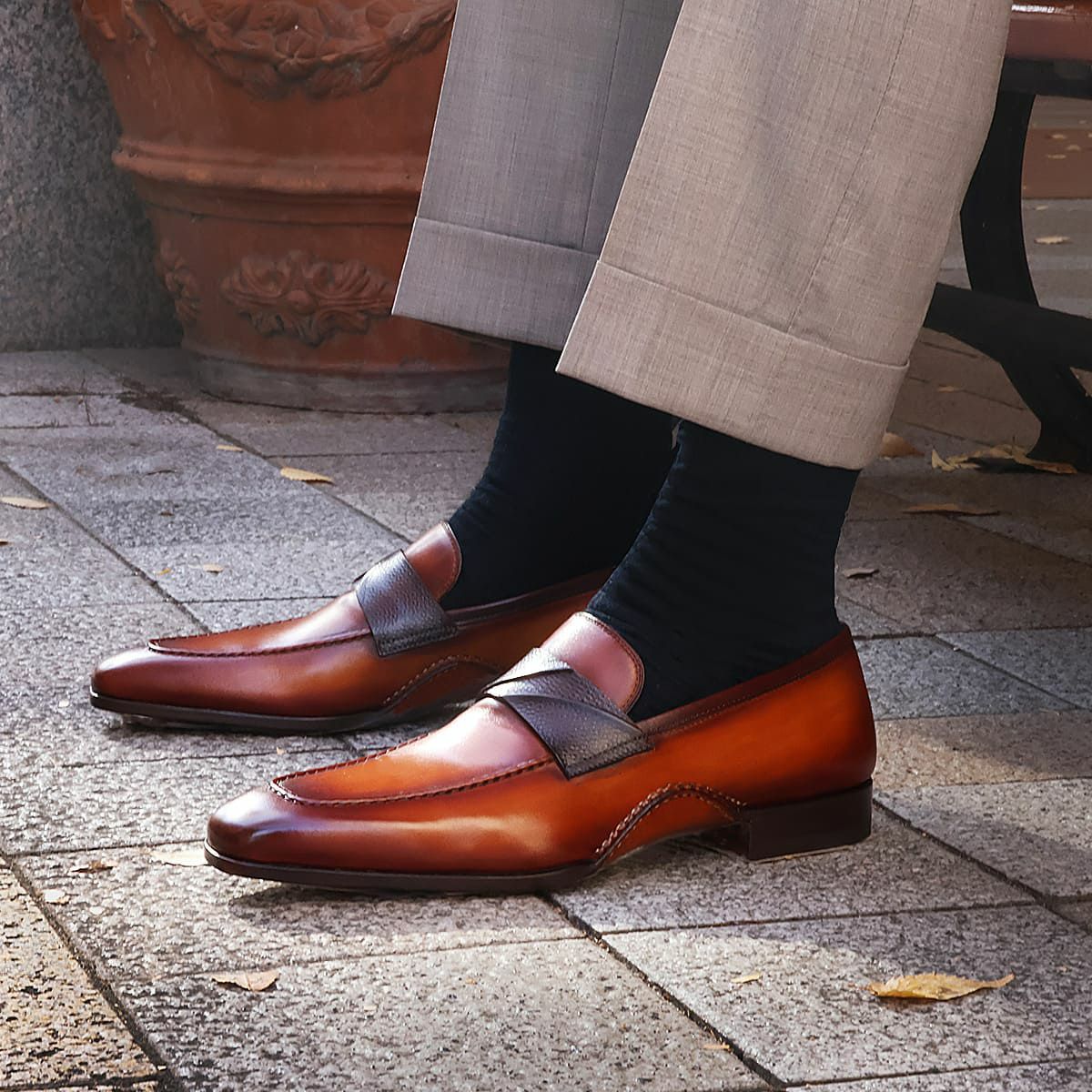 マグナーニ / MAGNANNI　ローファー　着用