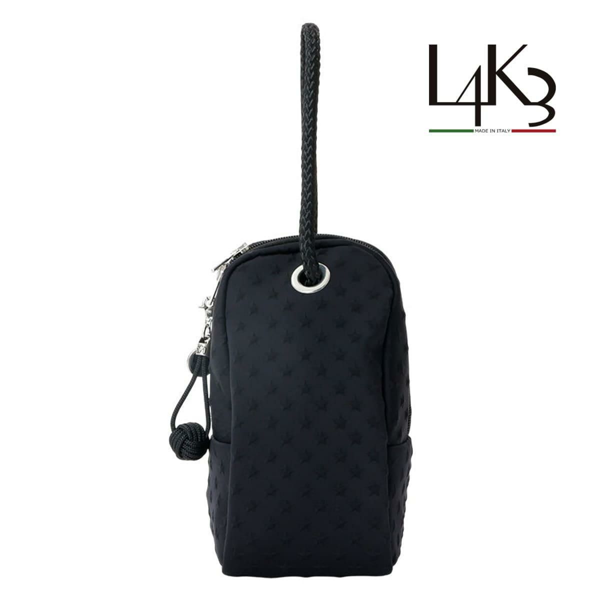 [レーク L4K3] レーク バッグ レオポーチ ブラック イタリア製 L4K3 leo-1000