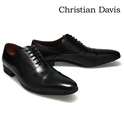 クリスチャン デイビス メンズ ドレスシューズ スリッポン ブラック