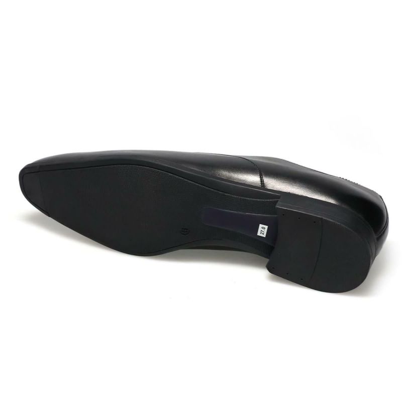 クリスチャン デイビス メンズ ドレスシューズ 内羽根プレーントゥ ブラック Christian Davis cd4003