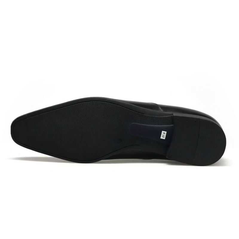 クリスチャン デイビス メンズ ドレスシューズ 内羽根プレーントゥ ブラック Christian Davis cd4003