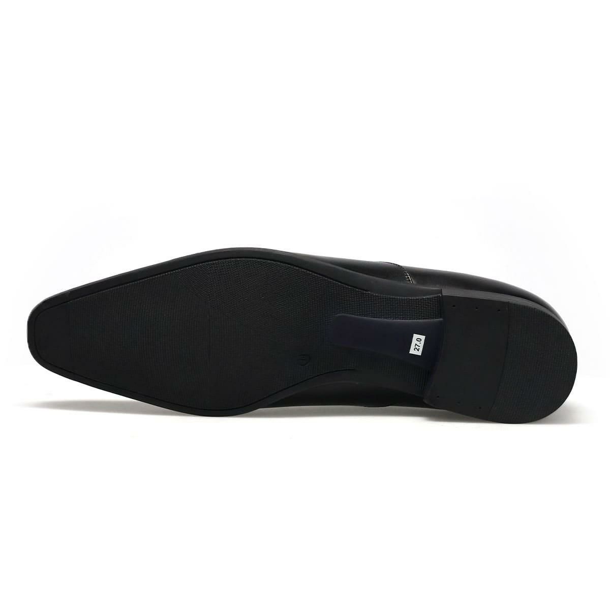 クリスチャン デイビス メンズ ドレスシューズ 内羽根プレーントゥ ブラック Christian Davis cd4003