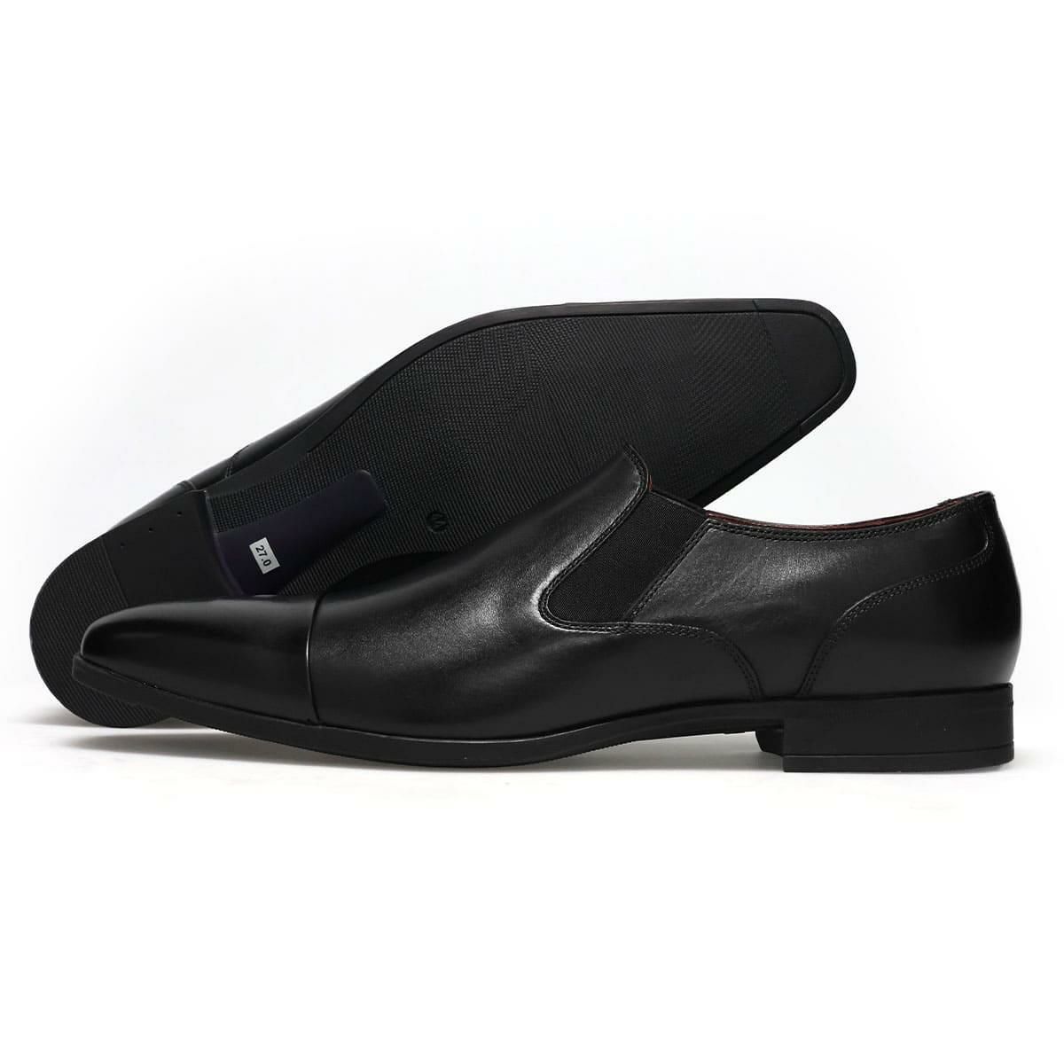 クリスチャン デイビス メンズ ドレスシューズ スリッポン ブラック Christian Davis cd4004