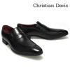 クリスチャン デイビス メンズ ドレスシューズ コインローファー ブラック ライトブラウン Christian Davis cd4005
