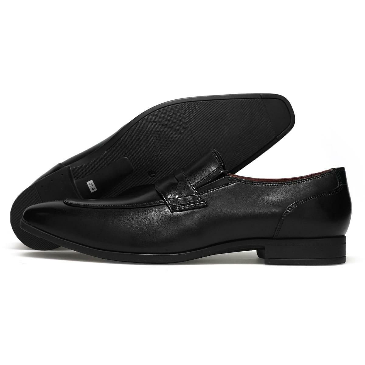 クリスチャン デイビス メンズ ドレスシューズ コインローファー ブラック ライトブラウン Christian Davis cd4005