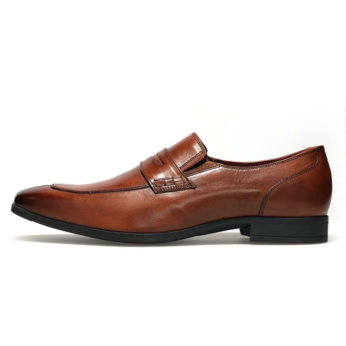 クリスチャン デイビス メンズ ドレスシューズ コインローファー ブラック ライトブラウン Christian Davis cd4005