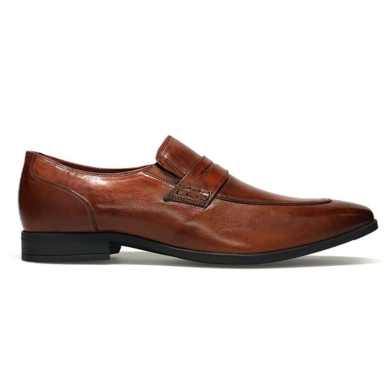 クリスチャン デイビス メンズ ドレスシューズ コインローファー ブラック ライトブラウン Christian Davis cd4005