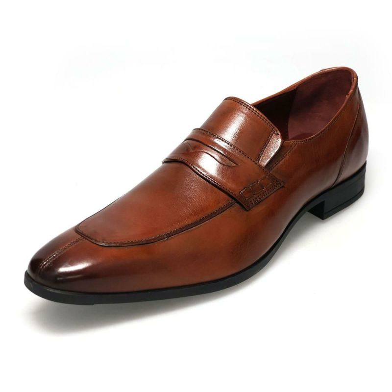 クリスチャン デイビス メンズ ドレスシューズ コインローファー ブラック ライトブラウン Christian Davis cd4005