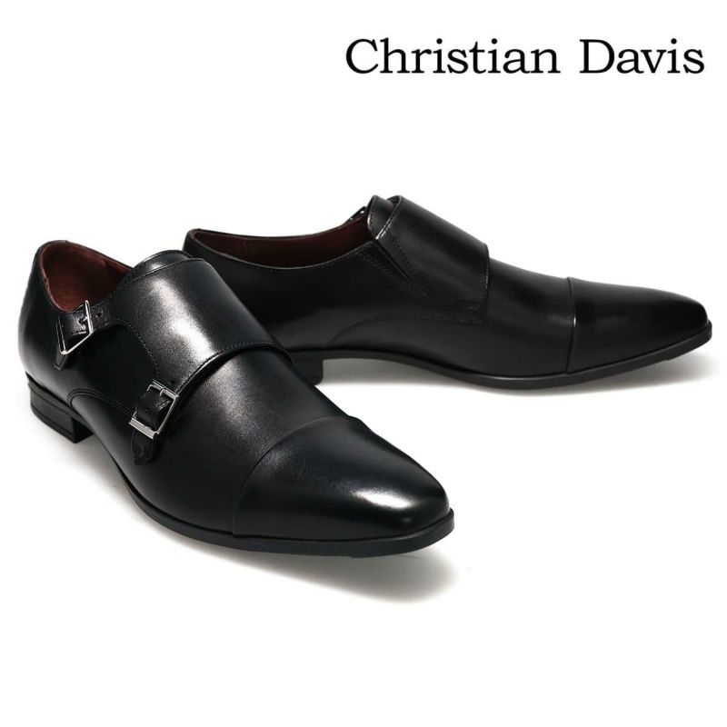  クリスチャン デイビス メンズ ドレスシューズ ダブルモンク Christian Davis cd4006
