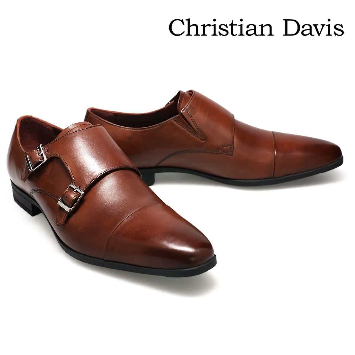  クリスチャン デイビス メンズ ドレスシューズ ダブルモンク Christian Davis cd4006