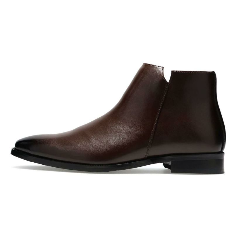 クインクラシコ メンズ ドレスシューズ サイドジップブーツ QueenClassico 6008-1