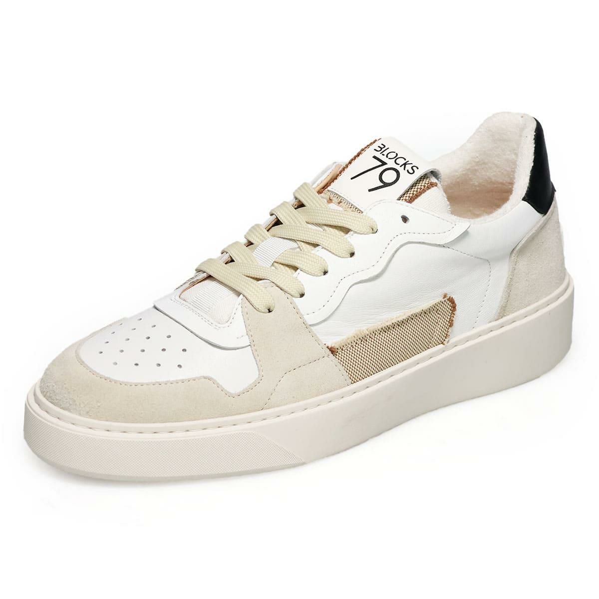 ブロックス79 メンズ スニーカー ブロックス79 ホワイト イタリア製 BLOCKS79 amik-211