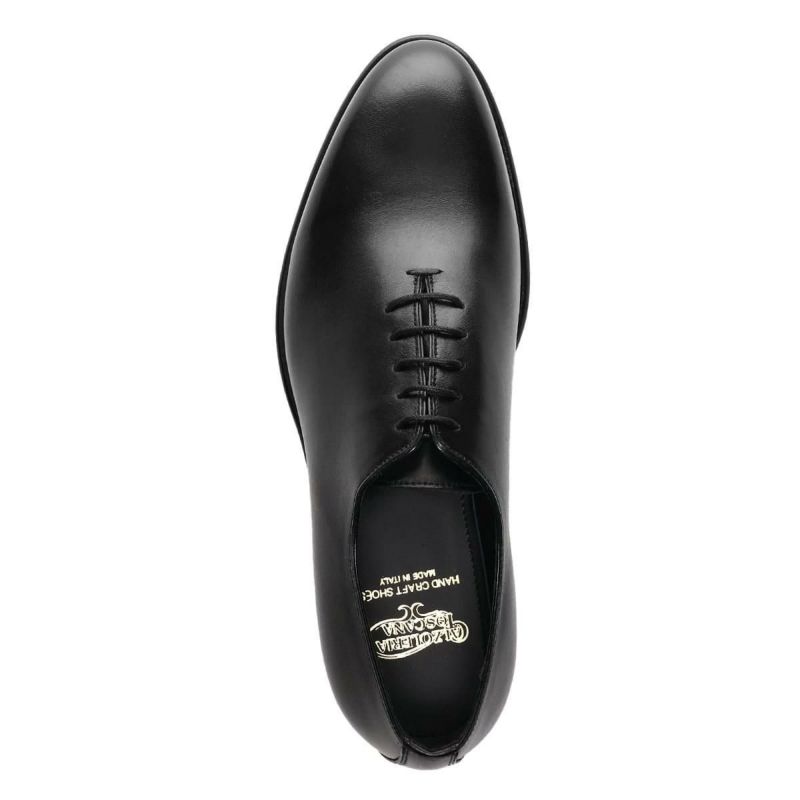 カルツォレリアトスカーナ メンズ ドレスシューズ ホールカット ブラック イタリア製 Calzoleria Toscana cutro　7