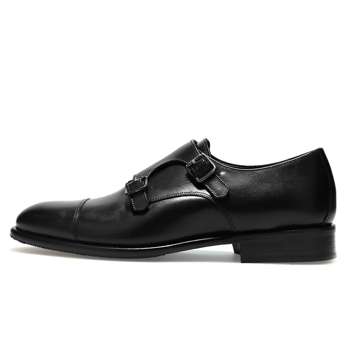 カルツォレリアトスカーナ メンズ ドレスシューズ ダブルモンク ブラック イタリア製 Calzoleria Toscana vibo　2