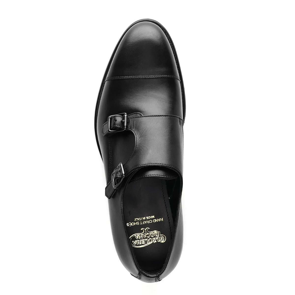 カルツォレリアトスカーナ メンズ ドレスシューズ ダブルモンク ブラック イタリア製 Calzoleria Toscana vibo　7
