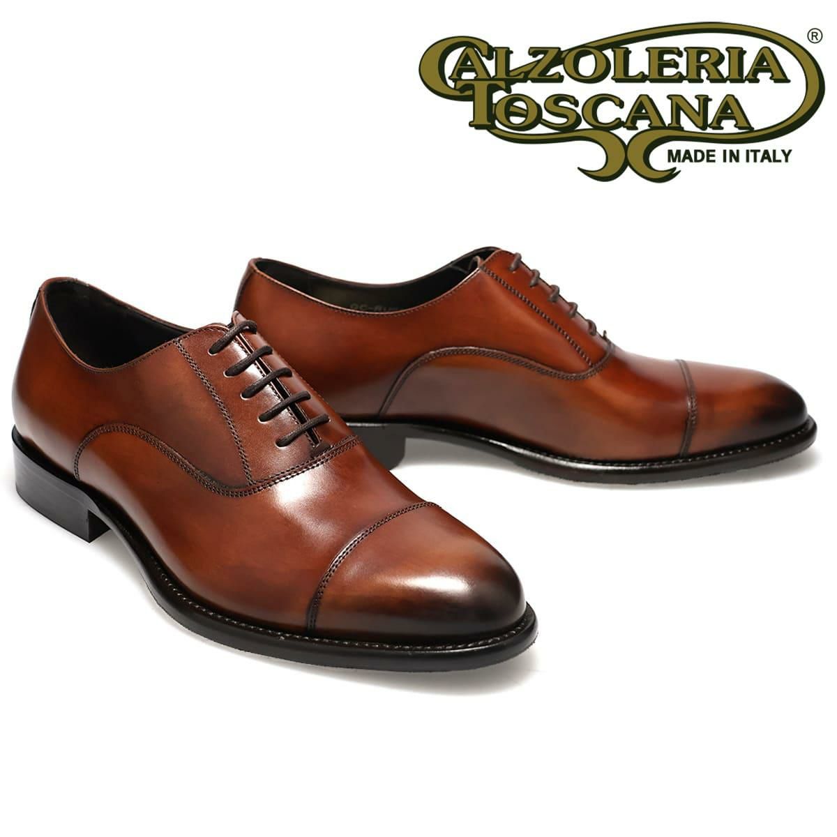 カルツォレリアトスカーナ メンズ ドレスシューズ 内羽根ストレートチップ イタリア製 Calzoleria Toscana russi　3