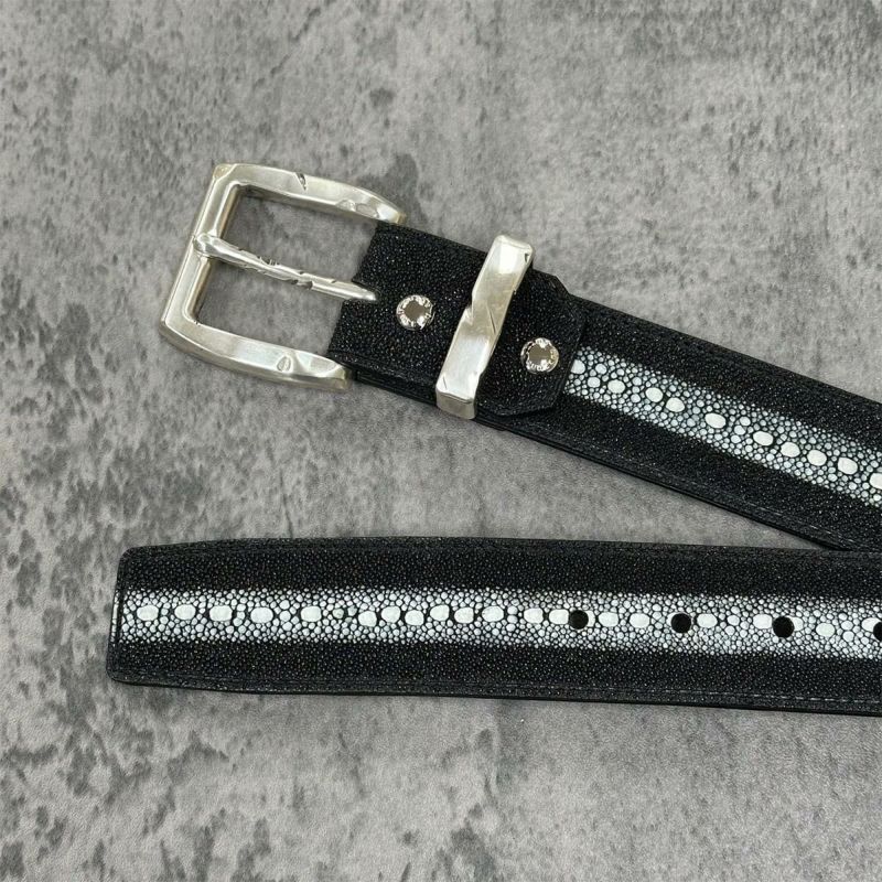 クアトロガッティ スティングレイ(ガルーシャ) 40mm連石ベルト ブラック 国産(日本製) Quattro Gatti 1816 3