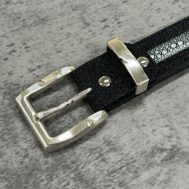 クアトロガッティ スティングレイ(ガルーシャ) 40mm連石ベルト ブラック 国産(日本製) Quattro Gatti 1816 4