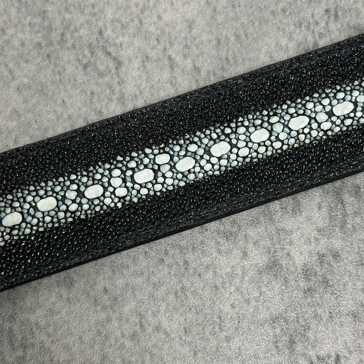 クアトロガッティ スティングレイ(ガルーシャ) 40mm連石ベルト ブラック 国産(日本製) Quattro Gatti 1816 5