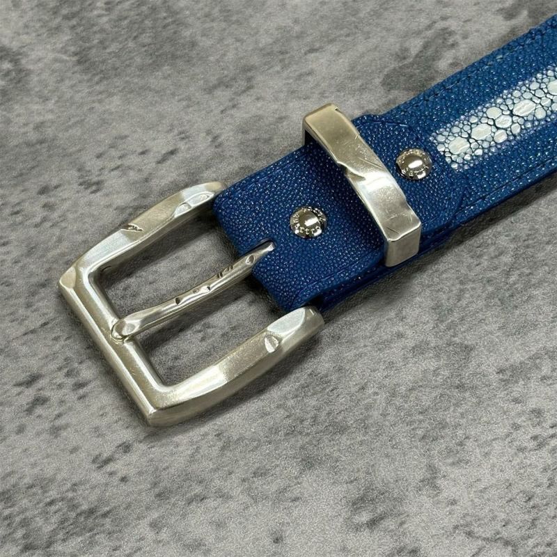 クアトロガッティ スティングレイ(ガルーシャ) 40mm連石ベルト ブルー 国産(日本製) Quattro Gatti 1816　4