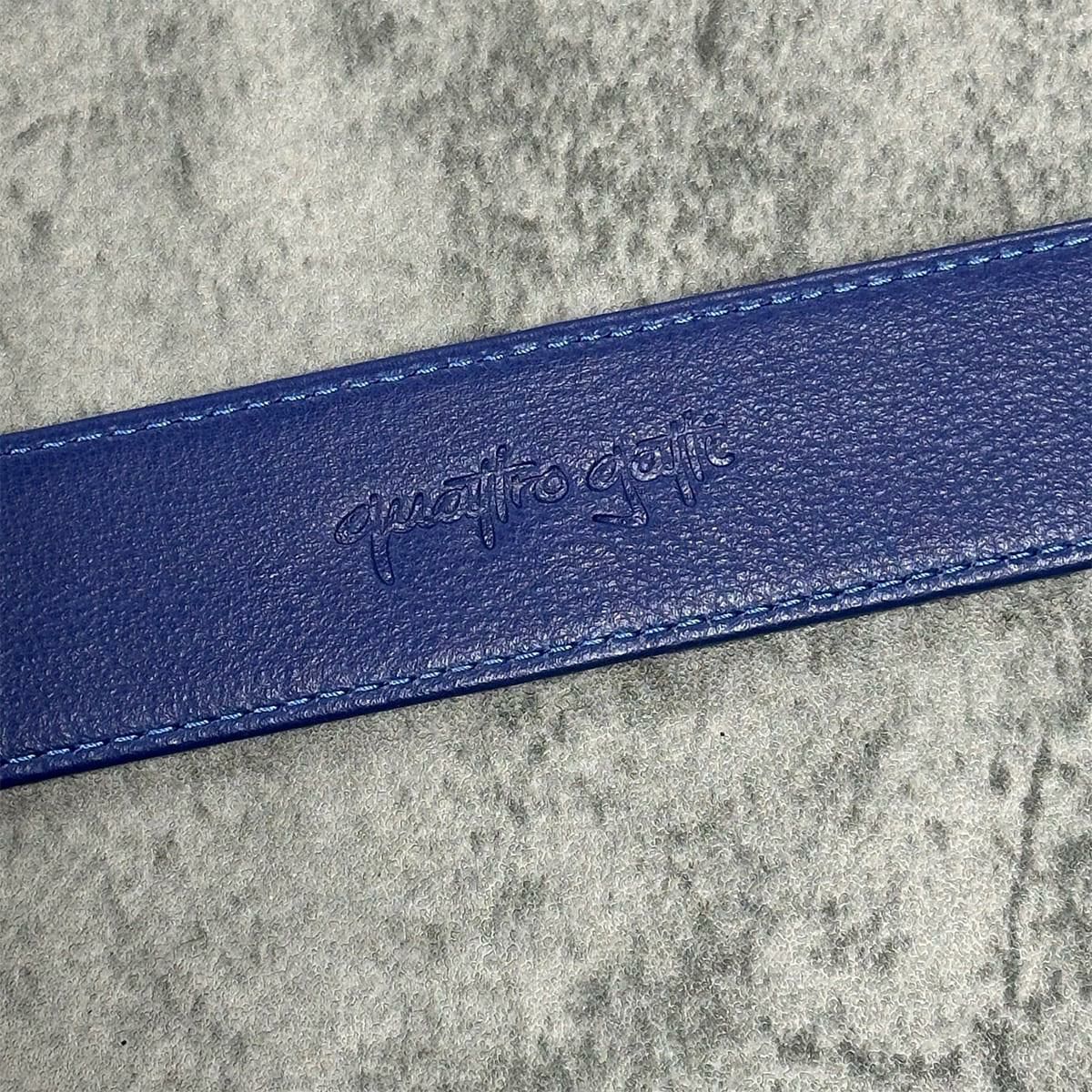 クアトロガッティ スティングレイ(ガルーシャ) 40mm連石ベルト ブルー 国産(日本製) Quattro Gatti 1816　6