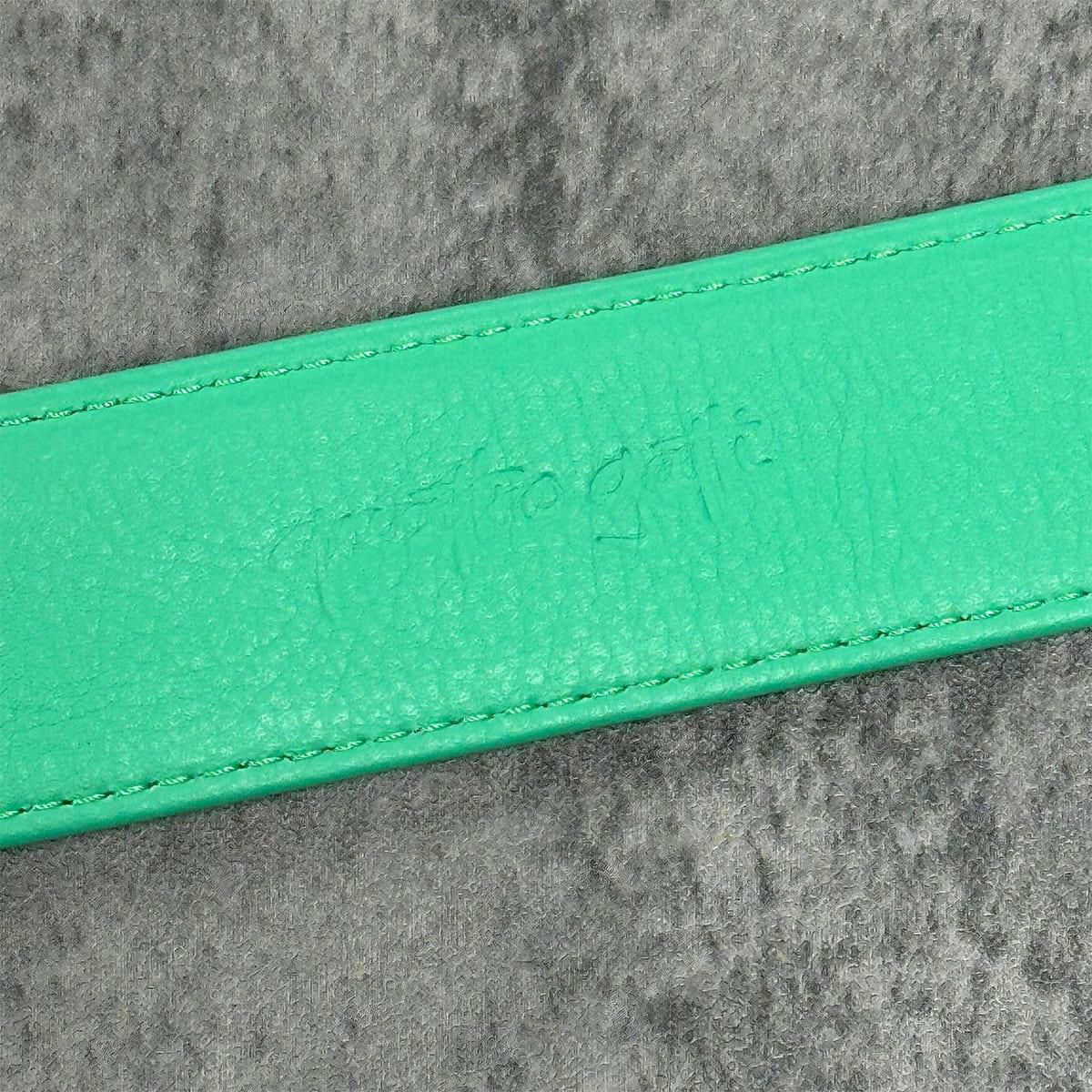 クアトロガッティ スティングレイ(ガルーシャ) 40mm連石ベルト グリーン 国産(日本製) Quattro Gatti 1816　6