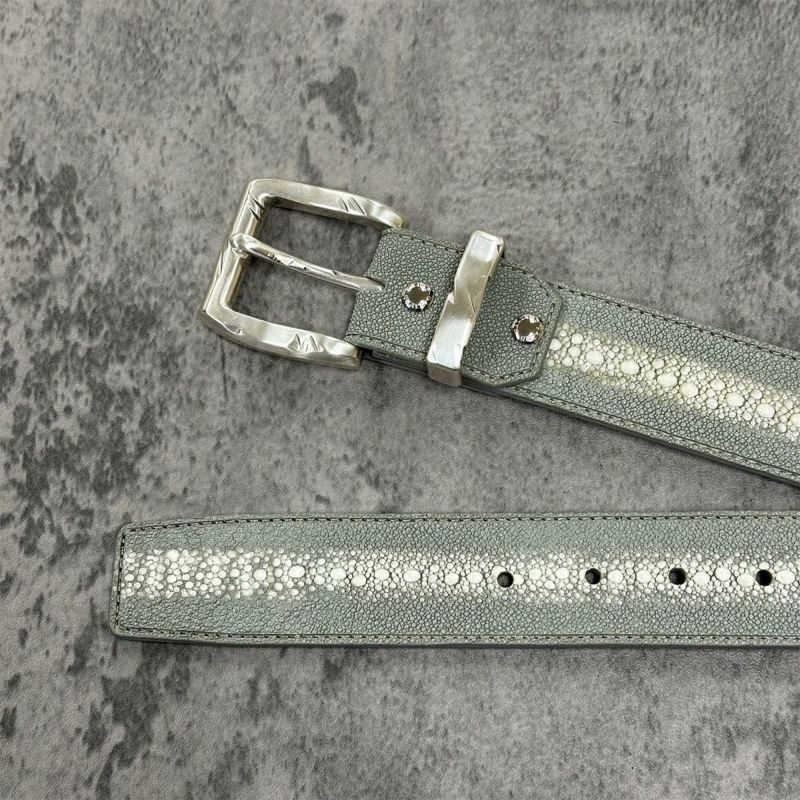 クアトロガッティ スティングレイ(ガルーシャ) 40mm連石ベルト グレー 国産(日本製) Quattro Gatti 1816　2