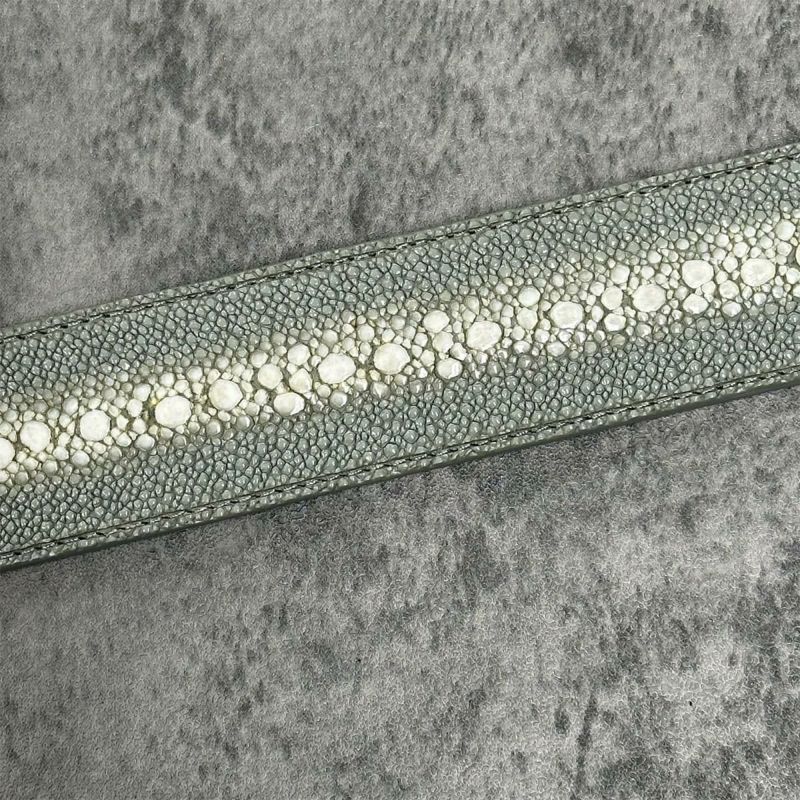 クアトロガッティ スティングレイ(ガルーシャ) 40mm連石ベルト グレー 国産(日本製) Quattro Gatti 1816　4