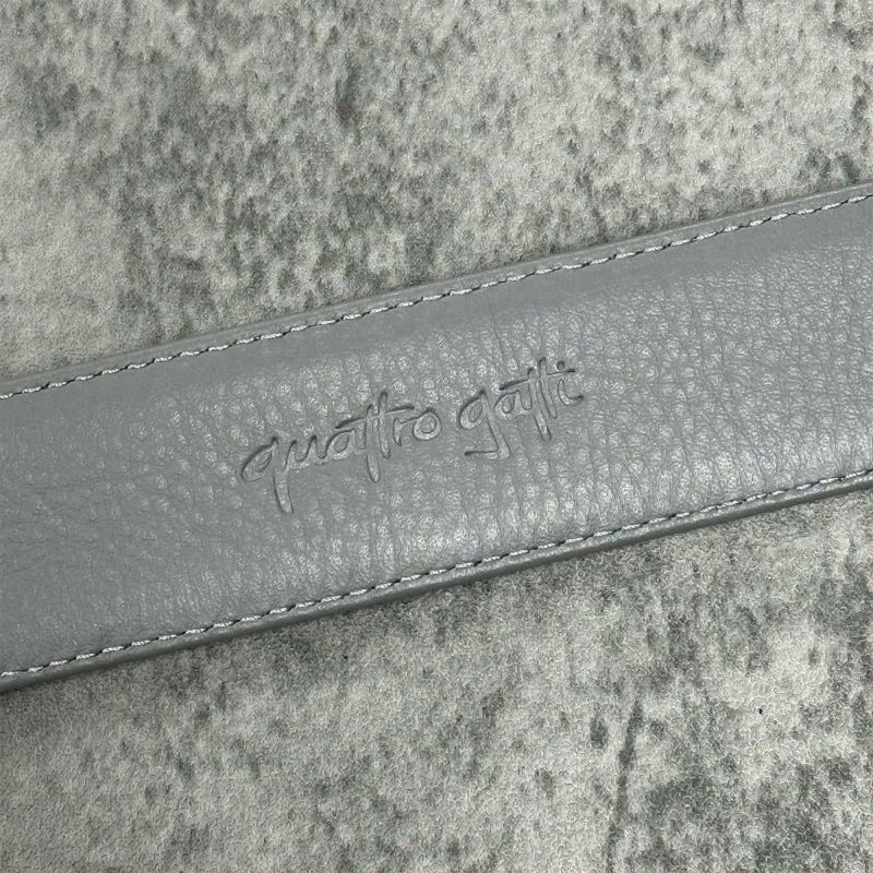 クアトロガッティ スティングレイ(ガルーシャ) 40mm連石ベルト グレー 国産(日本製) Quattro Gatti 1816　5