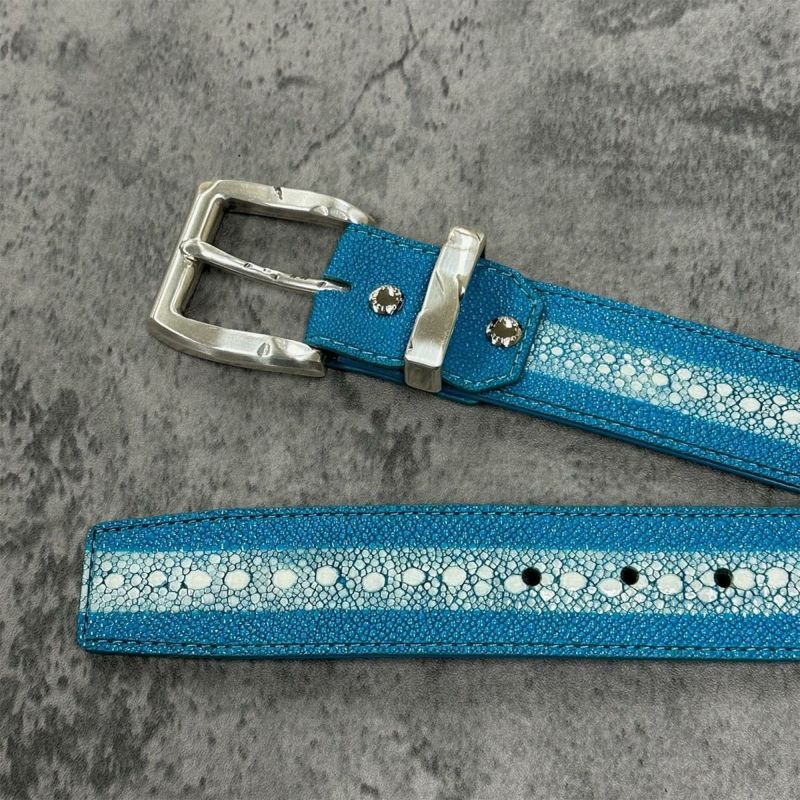 クアトロガッティ スティングレイ(ガルーシャ) 40mm連石ベルト ターコイズ 国産(日本製) Quattro Gatti 1816　3