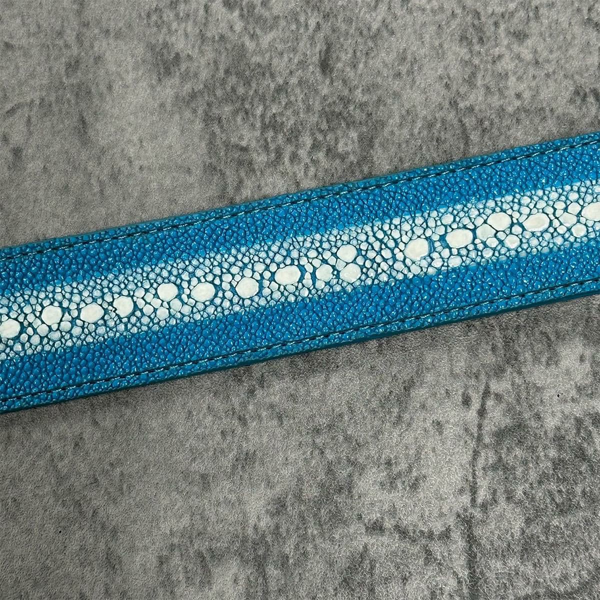 クアトロガッティ スティングレイ(ガルーシャ) 40mm連石ベルト ターコイズ 国産(日本製) Quattro Gatti 1816　5