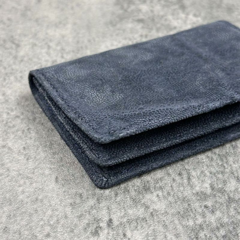 レザック エレファント 名刺入れ ネイビー 国産(日本製) LE'SAC 8206　2