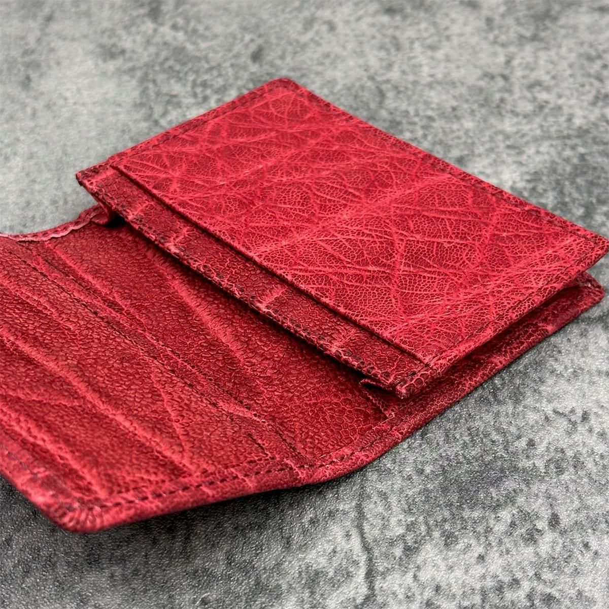  レザック エレファント 名刺入れ レッド 国産(日本製) LE'SAC 8206　5