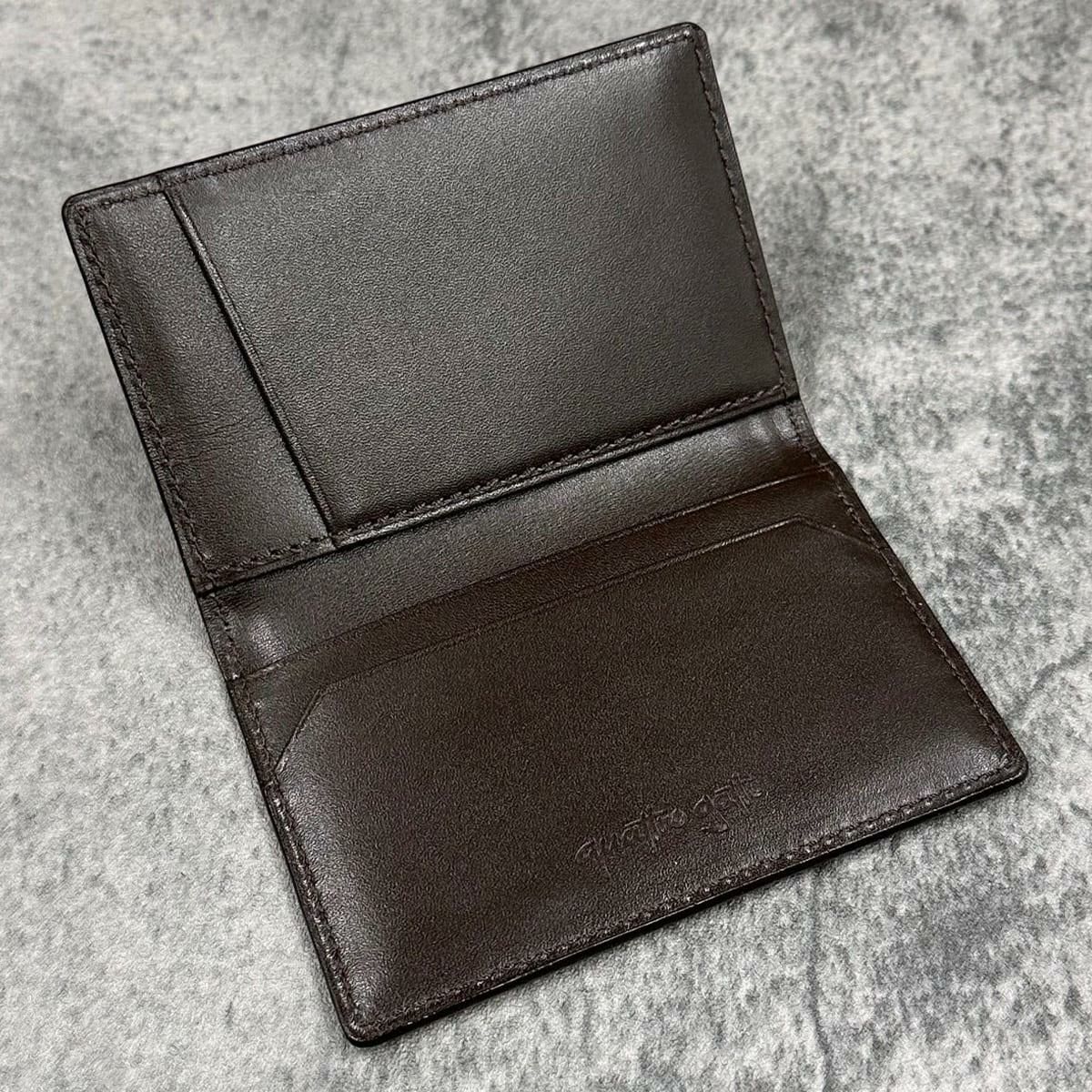 クアトロガッティ パイソン カード入れ (名刺入れ) グロスイエロー 国産(日本製) Quattro Gatti 8210　4