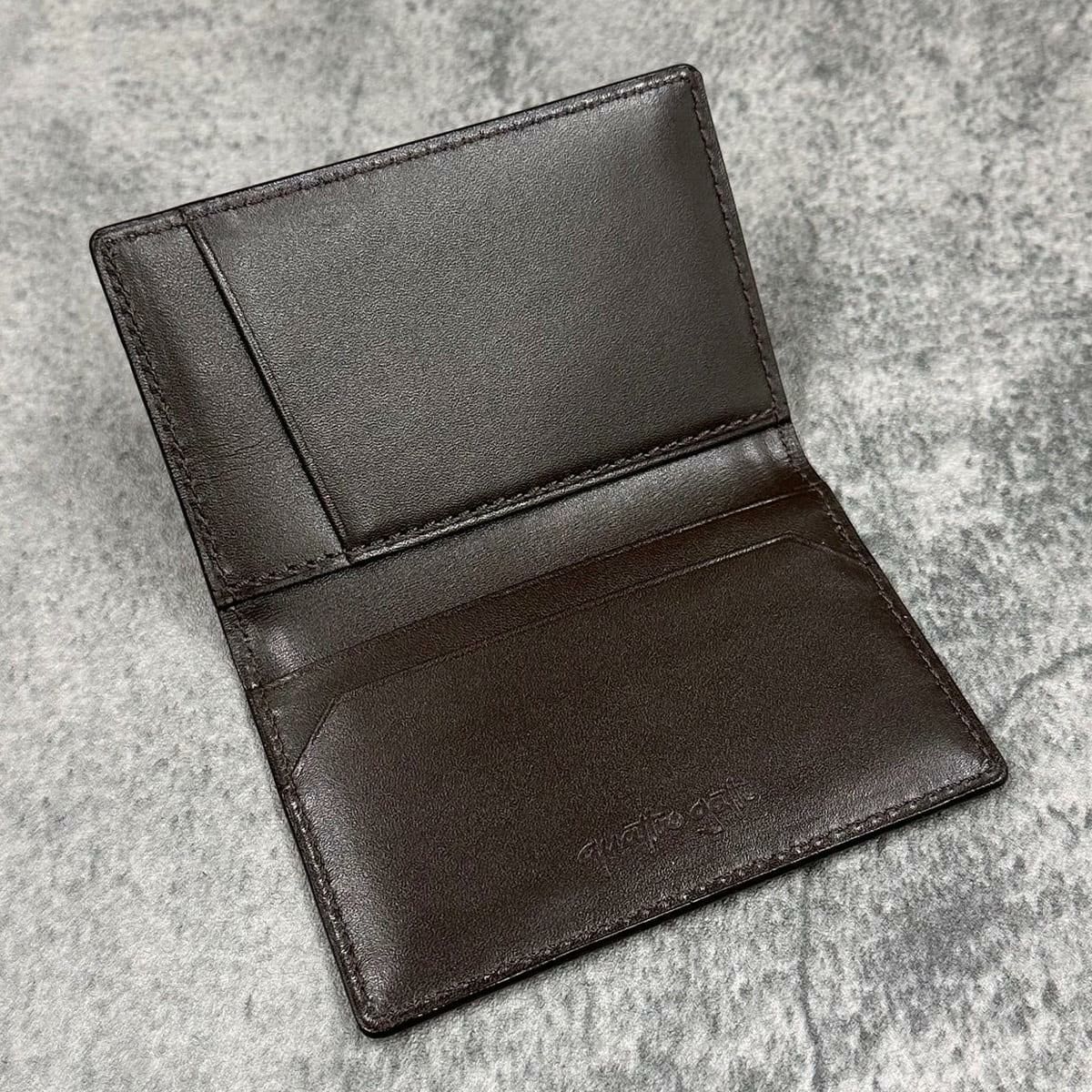 クアトロガッティ パイソン カード入れ (名刺入れ) ナチュラル 国産(日本製) Quattro Gatti 8210　4