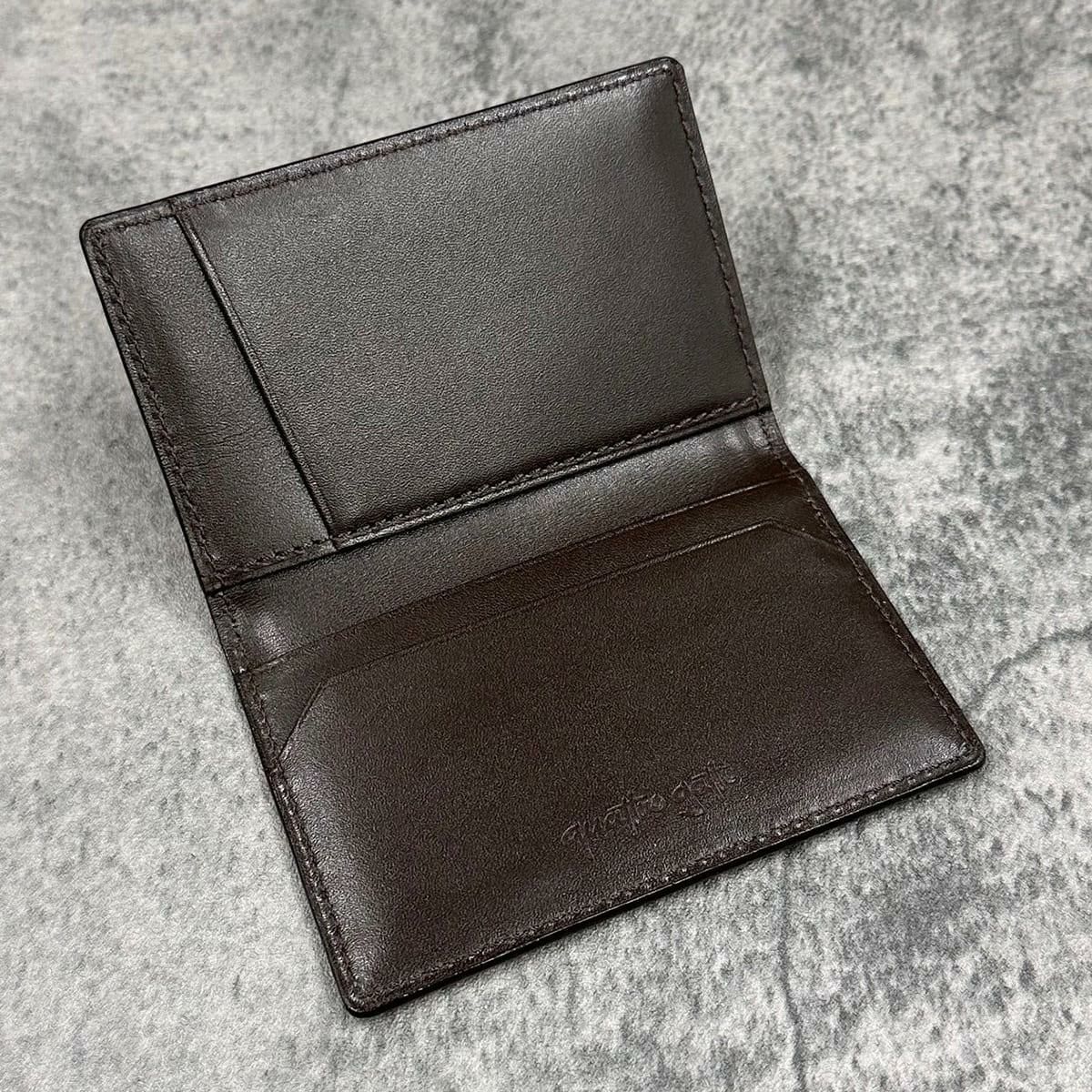 クアトロガッティ パイソン カード入れ (名刺入れ) ホワイト 国産(日本製) Quattro Gatti 8210　4