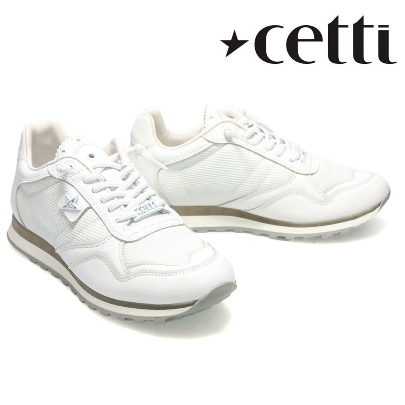 セッティ メンズ スニーカー レザースニーカー ブラック ホワイト スペイン製 cetti c848-232 2