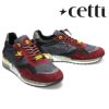 セッティ メンズ スニーカー レザースニーカー ネイビー グレー スペイン製 cetti c848xl-242　2