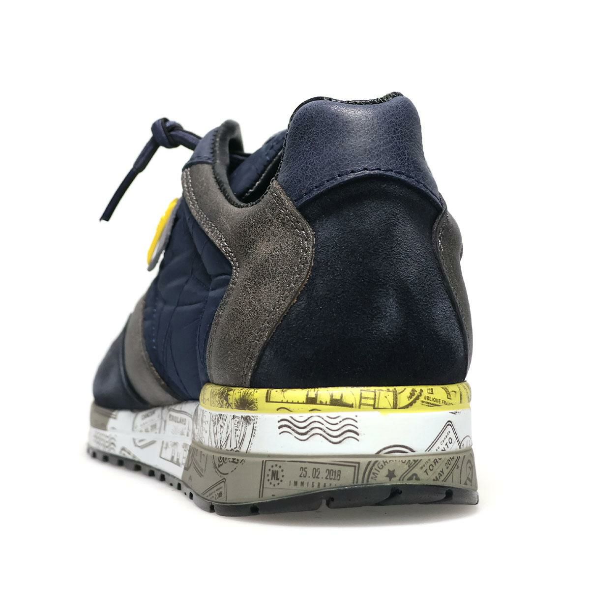 セッティ メンズ スニーカー レザースニーカー ネイビー グレー スペイン製 cetti c848xl-242　8