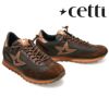 セッティ メンズ スニーカー レザースニーカー シルバー/グレー ブラウン スペイン製 cetti c1259-252　2